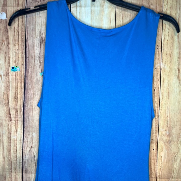 Motherhood Maternity Size Large Blue Sleeveless Dress - Picture 7 of 10